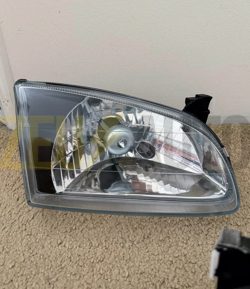 Oem Style Toyota Starlet Black Glass Headlights (Ep91)